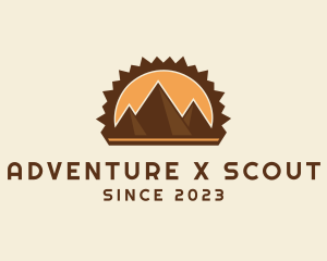 Mountain Pyramids Travel logo design