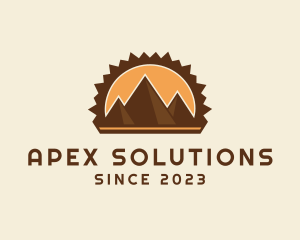 Mountain Pyramids Travel logo design