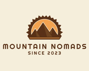 Mountain Pyramids Travel logo design