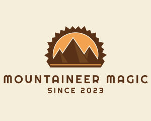 Mountain Pyramids Travel logo design