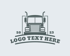 Courier Truck Delivery logo