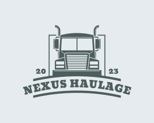 Courier Truck Delivery logo design