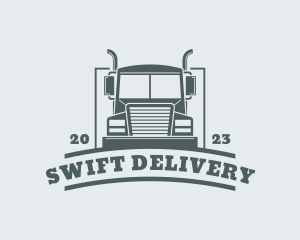 Courier Truck Delivery logo design