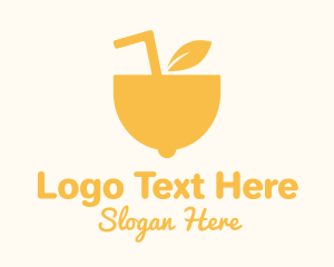 Yellow Lemon Juice Logo