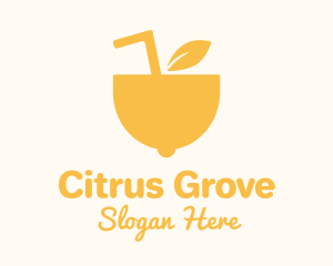 Yellow Lemon Juice logo design