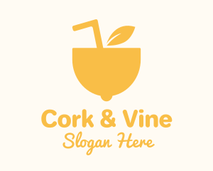 Yellow Lemon Juice logo design