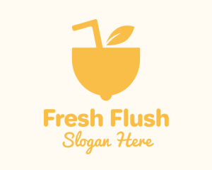 Yellow Lemon Juice logo design