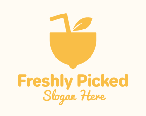 Yellow Lemon Juice logo design