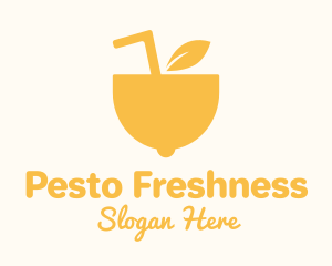 Yellow Lemon Juice logo design