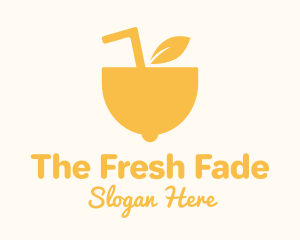 Yellow Lemon Juice logo design