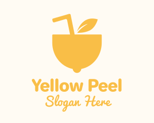 Yellow Lemon Juice logo design