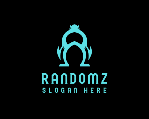 Neon Monster Streaming logo design