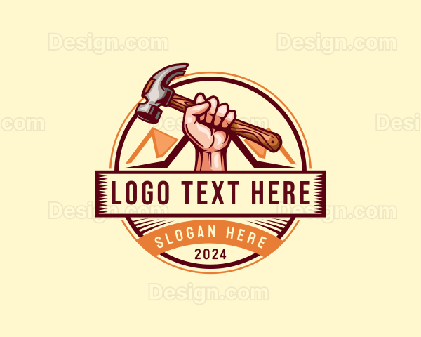 Hammer Construction Builder Logo