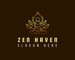 Yoga Zen Meditation logo design