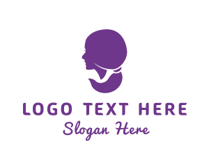 Purple Fashion Woman  Logo