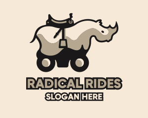 Rhino Animal Ride logo design