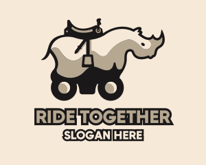 Rhino Animal Ride logo design