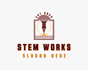 Mechanical Laser Engraving  logo design