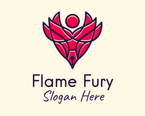 Flaming Publishing Pen logo design