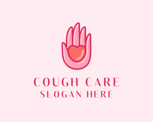 Care Heart Hand logo design