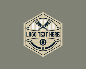 Wrench Plumbing Tool logo