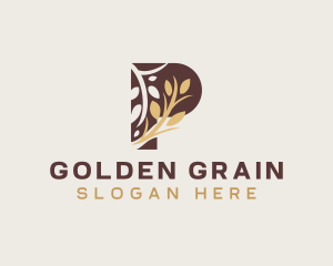 Organic Wheat Grain logo