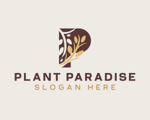 Organic Wheat Grain logo design