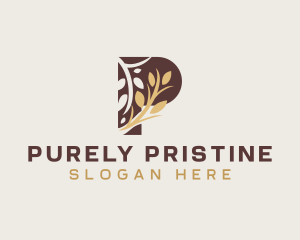 Organic Wheat Grain logo design