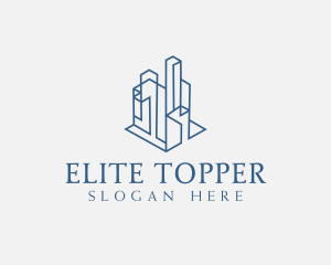 Modern Cityscape Buildings logo design