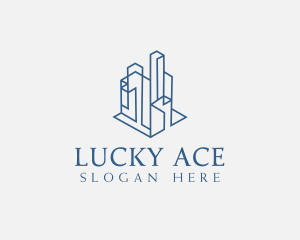 Modern Cityscape Buildings logo design