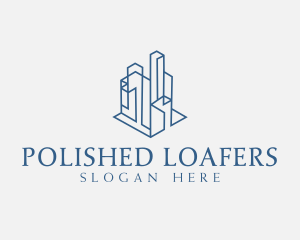 Modern Cityscape Buildings logo design