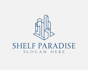 Modern Cityscape Buildings logo design