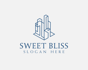 Modern Cityscape Buildings logo design