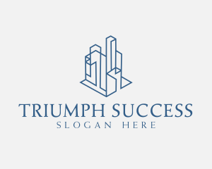 Modern Cityscape Buildings logo design