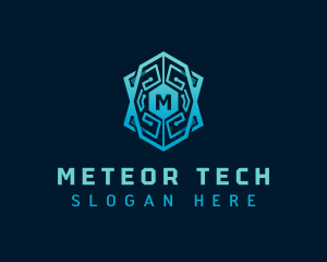 Cyber Tech Shield logo design