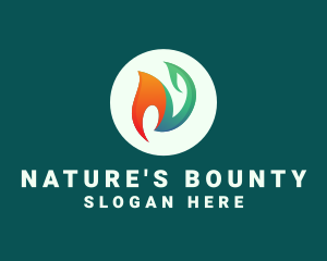 Natural Leaf Fire logo design