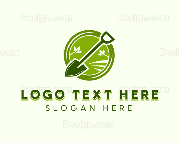 Garden Lawn Shovel Logo