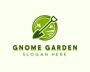 Garden Lawn Shovel logo design