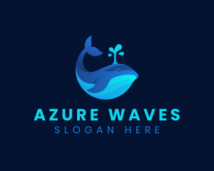 Ocean Whale Marine logo design