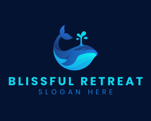 Ocean Whale Splash logo