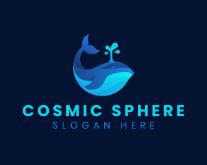 Ocean Whale Marine logo design