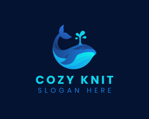 Ocean Whale Marine logo design