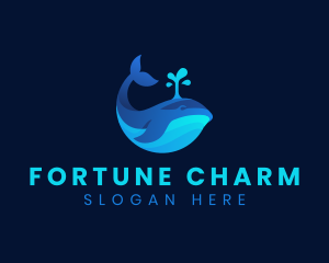 Ocean Whale Marine logo design