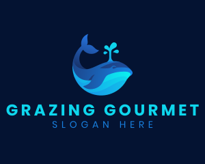 Ocean Whale Marine logo design