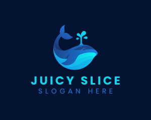 Ocean Whale Marine logo design