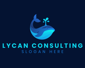 Ocean Whale Marine logo design