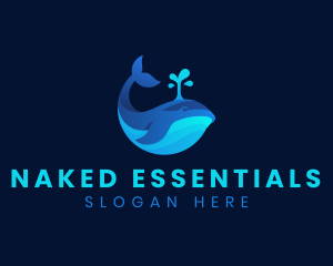 Ocean Whale Marine logo design