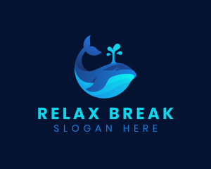 Ocean Whale Marine logo design