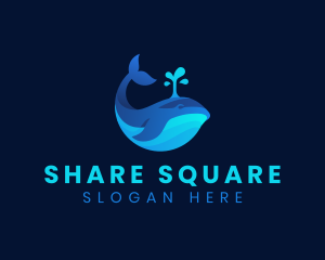 Ocean Whale Marine logo design