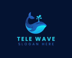 Ocean Whale Marine logo design